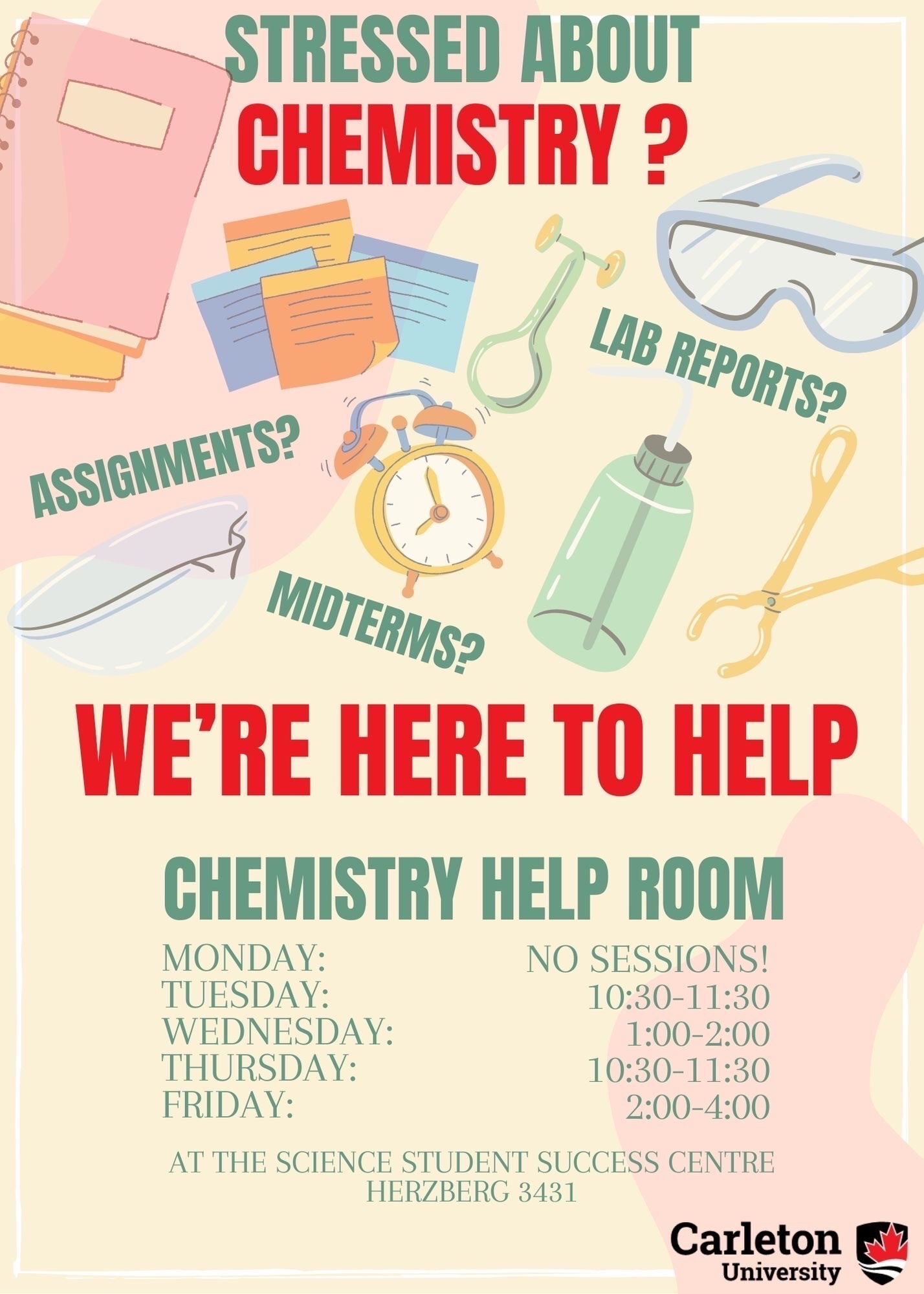 Chemistry Help Room at the SSSC Science Student Success Centre